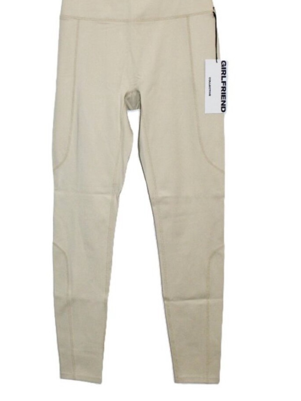 Girlfriend Collective High Compressive Leggings Oatmeal Beige 4112-OVC-XXS NWT